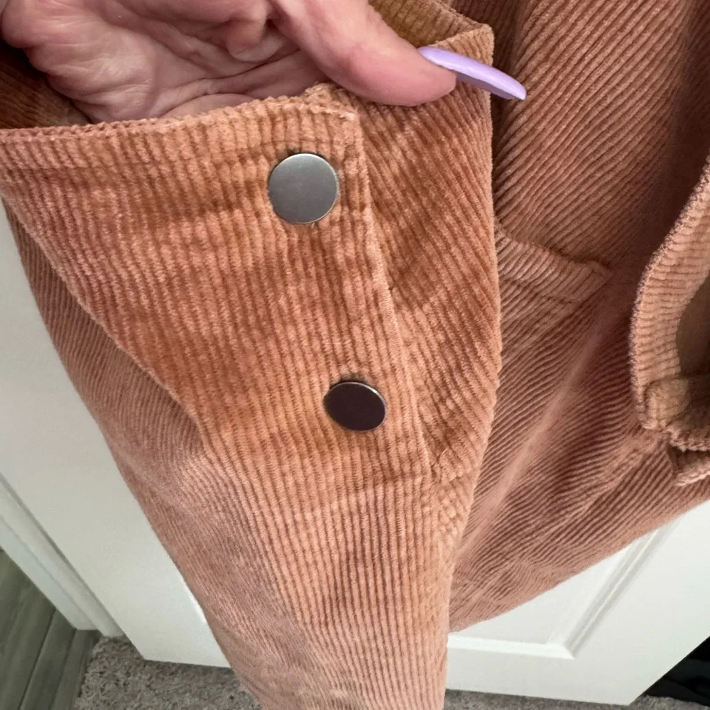True Craft Tan Corduroy Overalls